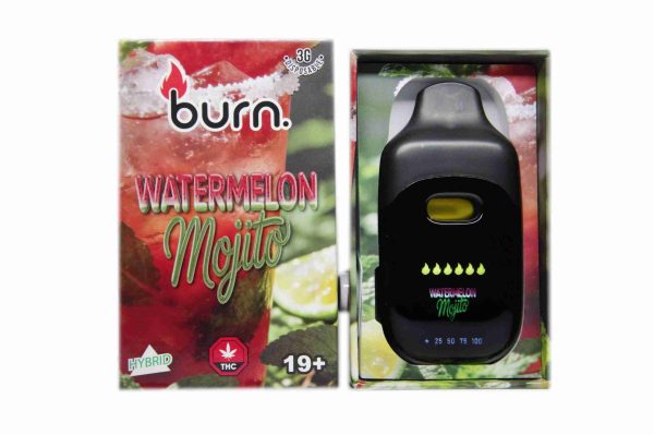 Burn LCD Disposable – Watermelon Mojito (3 Gram) (Hybrid)